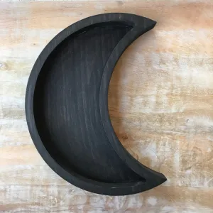 Crescent Moon Wood Tray
