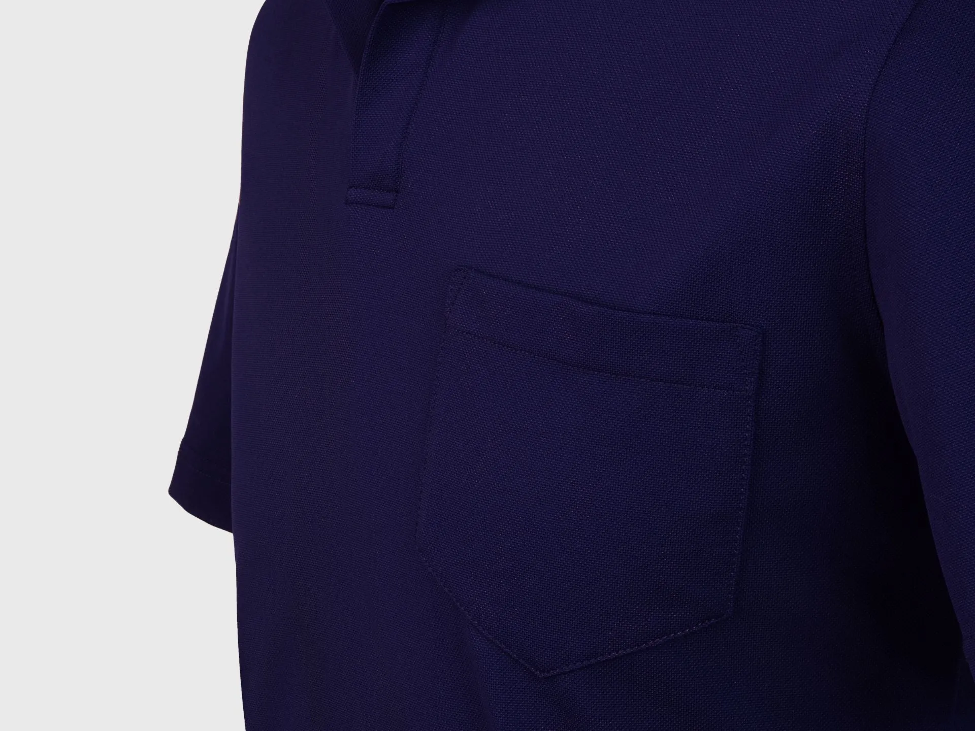 Crew T Bio Nylon Jersey Polo Shirt - Navy Blue