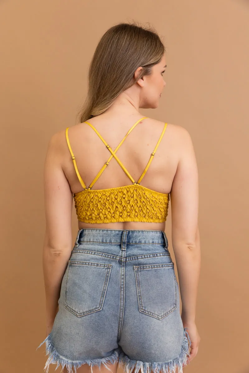 Crochet Lacey Charm Padded Bralette