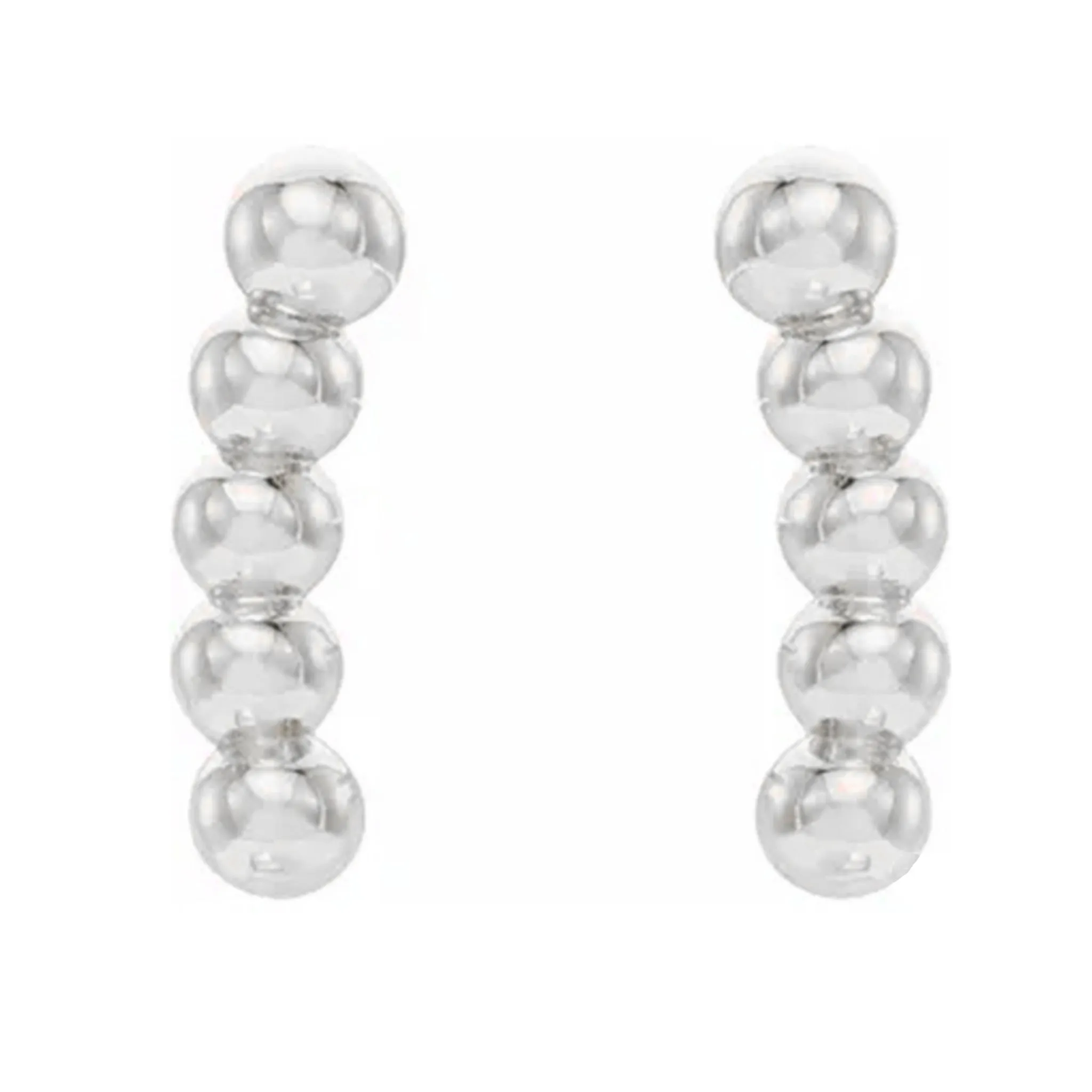 Curved Beaded Earrings