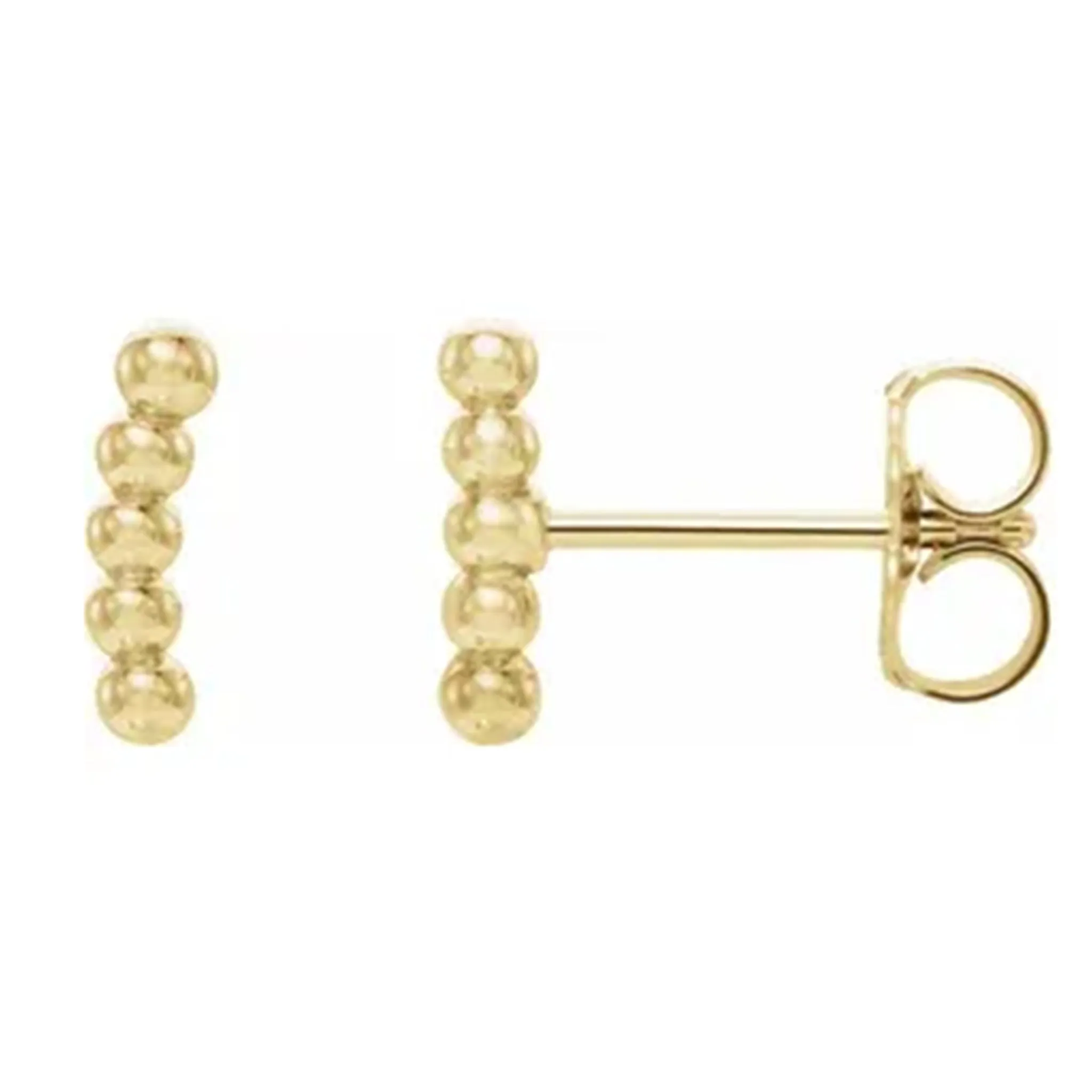 Curved Beaded Earrings