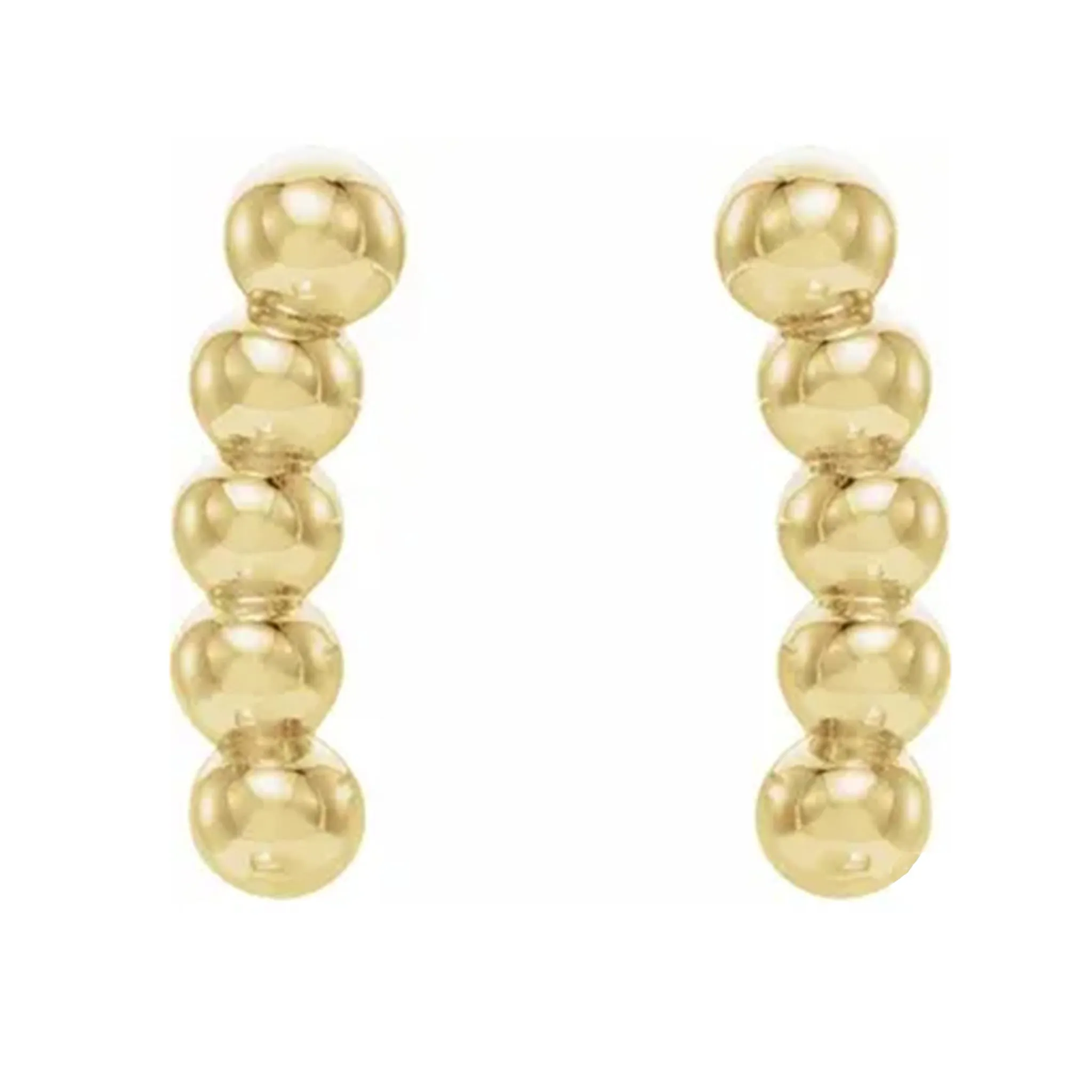 Curved Beaded Earrings
