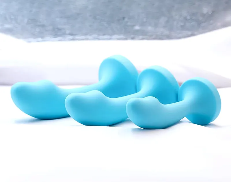 Curved Crystal Silicone ButtPlugs