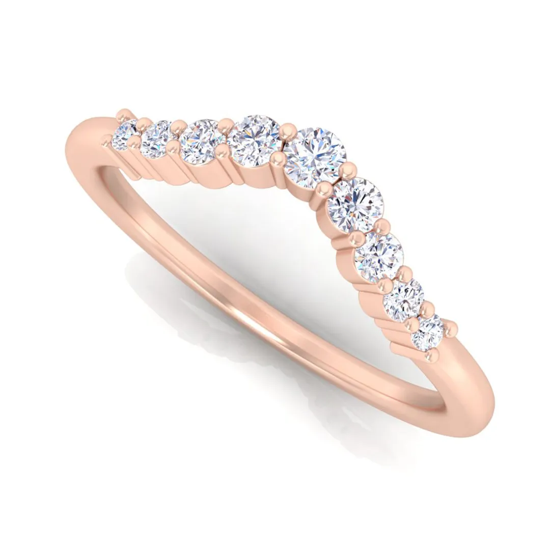 Curved Diamond Band