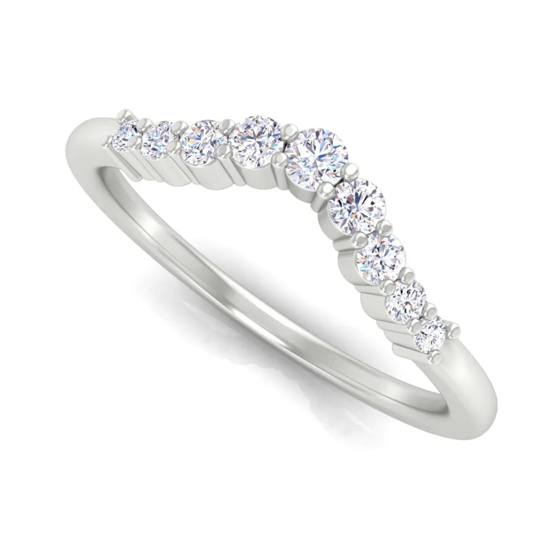 Curved Diamond Band