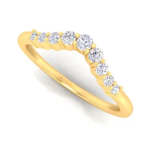 Curved Diamond Band