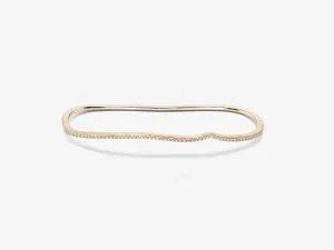 Curved Diamond Pavé Palm Cuff