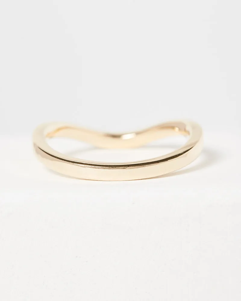 Curved Pavé Diamond Band