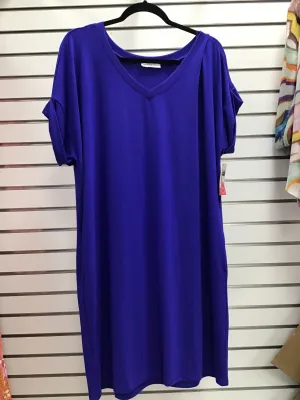 Curvy Love Hard Dress in Blue
