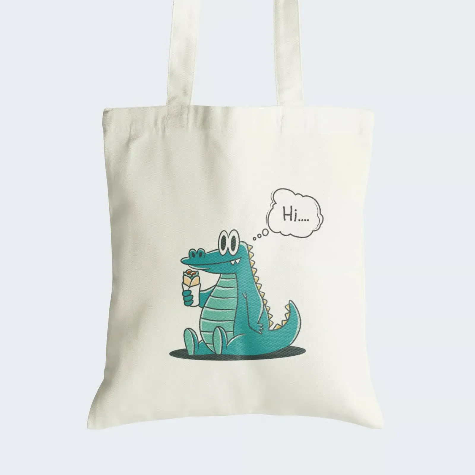 Cute Alligator Tote Bag With Zipper