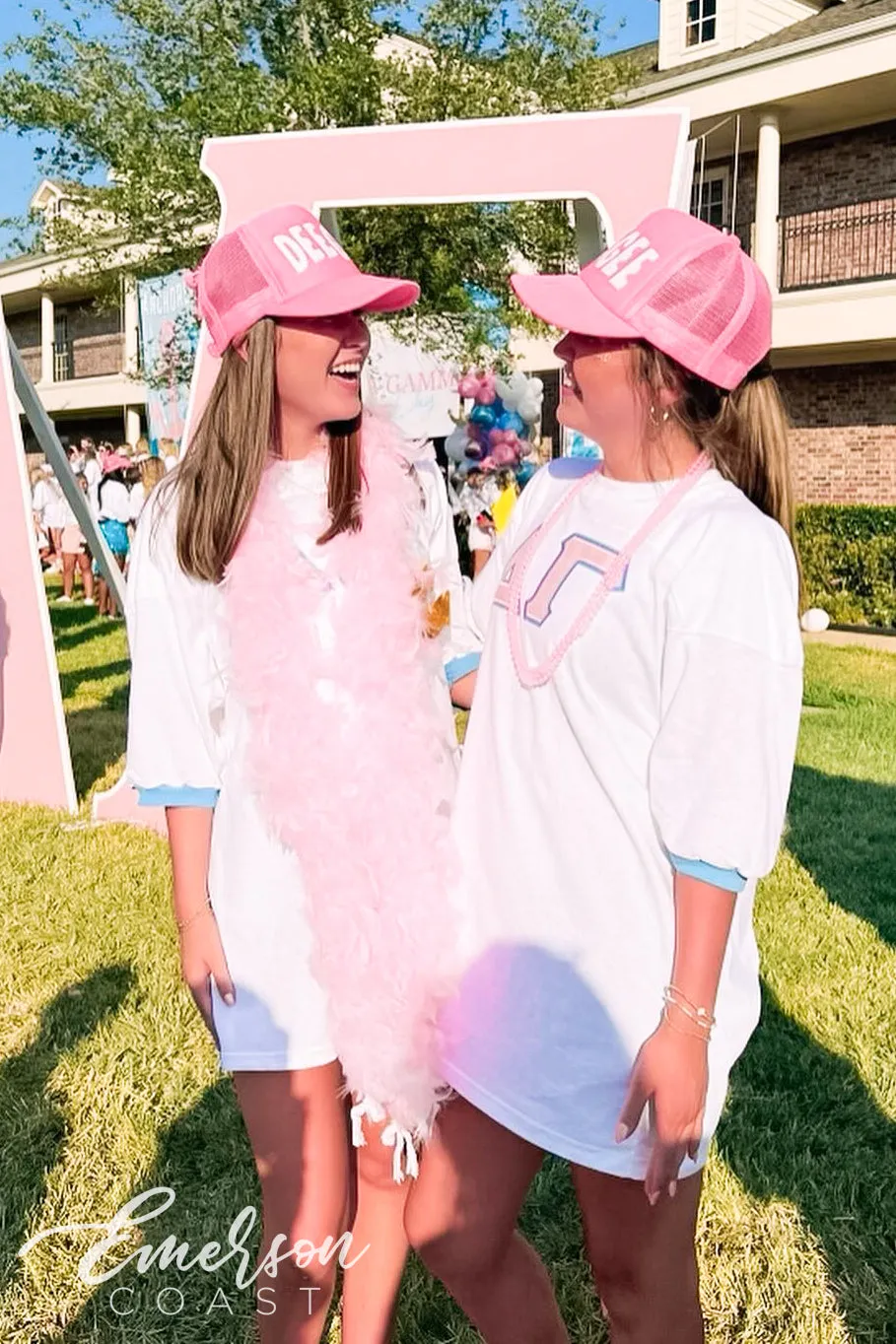 Delta Gamma Bid Day Stitched Letter Jerseys