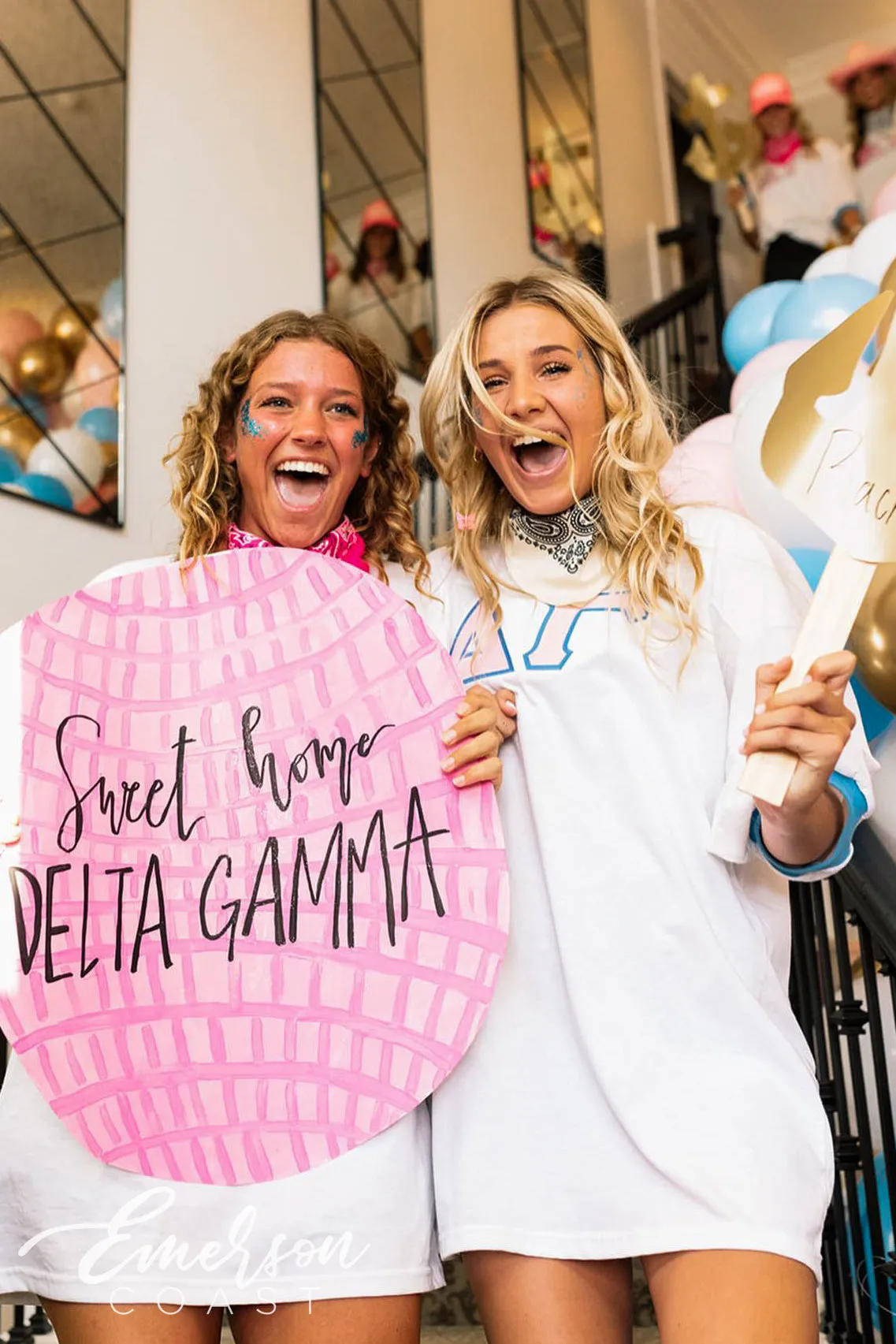 Delta Gamma Bid Day Stitched Letter Jerseys