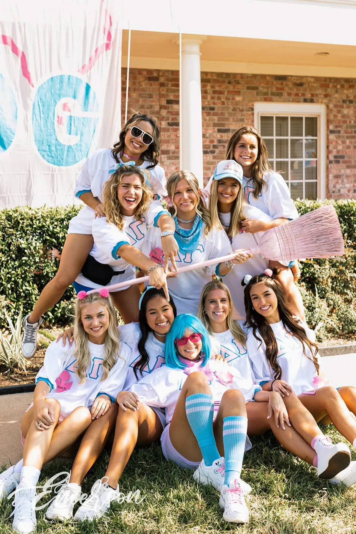 Delta Gamma Bid Day Stitched Letter Jerseys