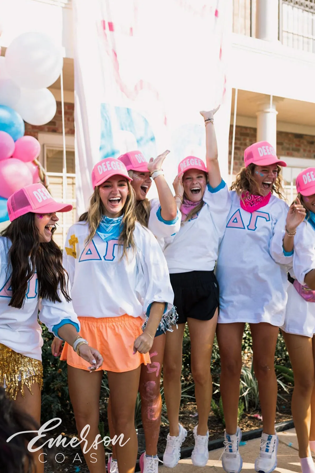 Delta Gamma Bid Day Stitched Letter Jerseys