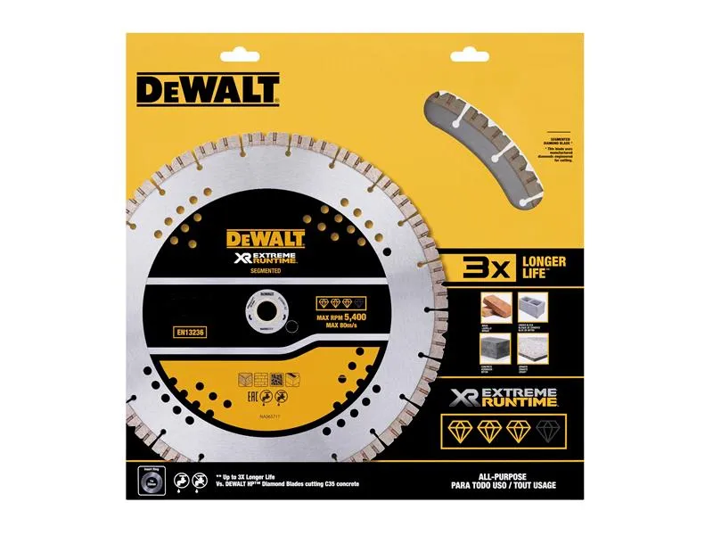 DEWALT ELITE SERIESª All Purpose Diamond Wheel 180mm