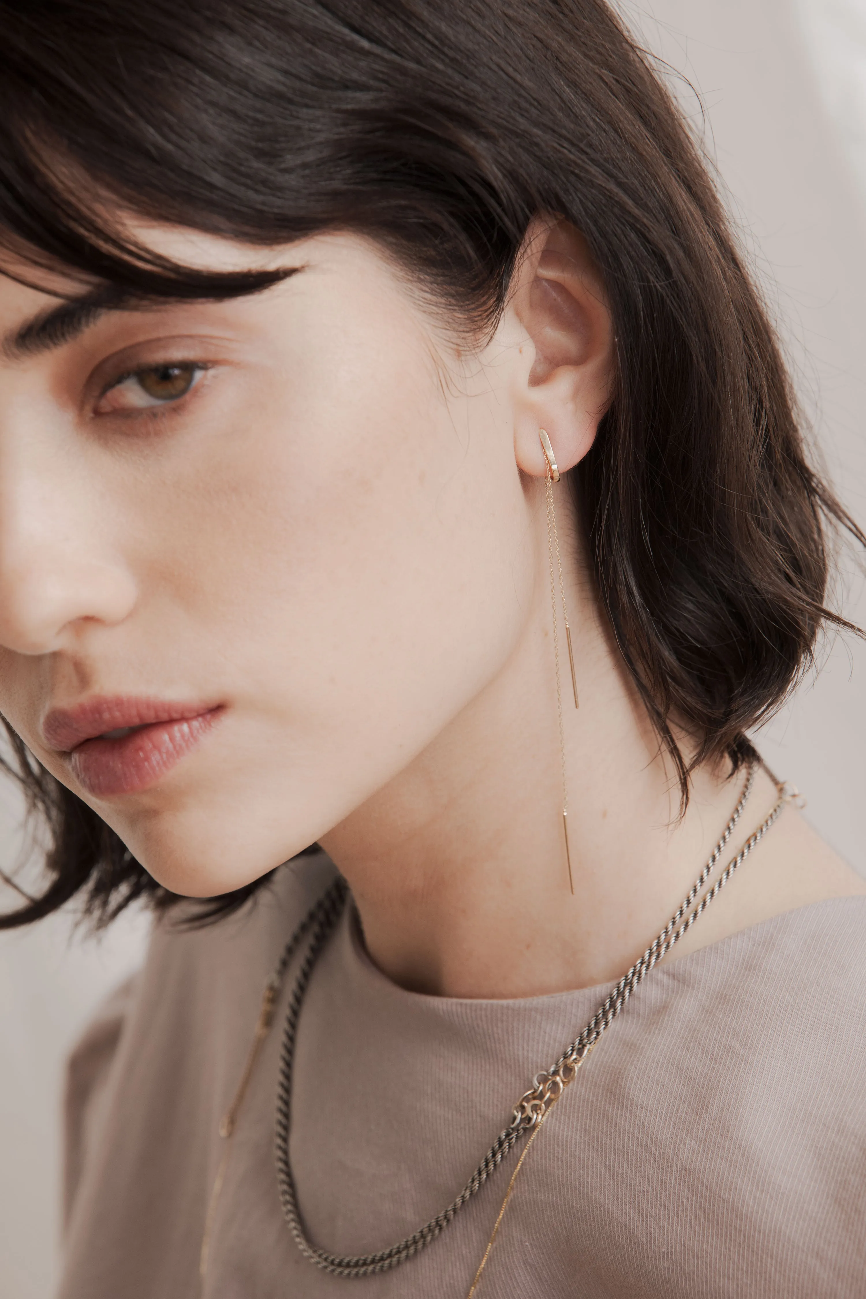 Diamond Curved Stud