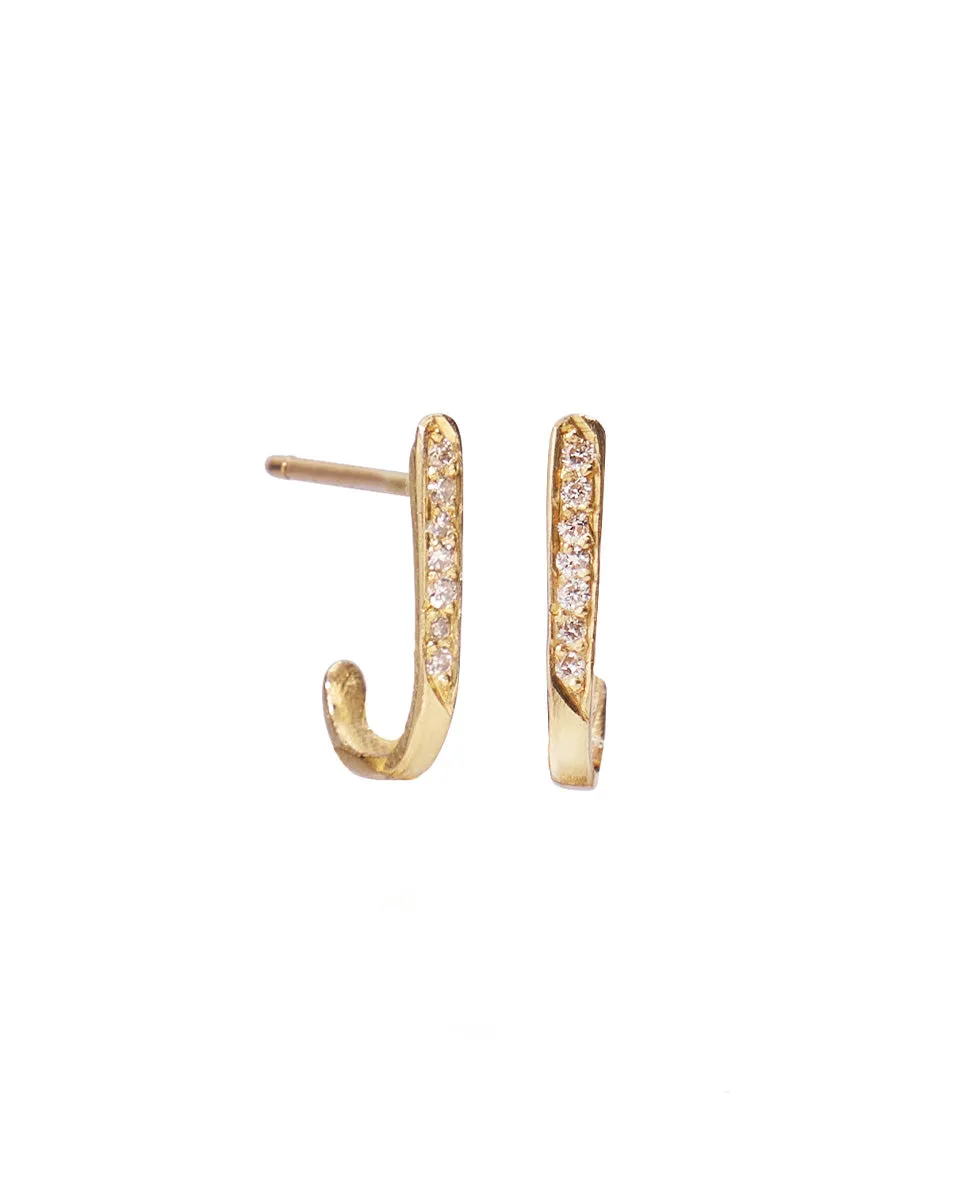 Diamond Curved Stud
