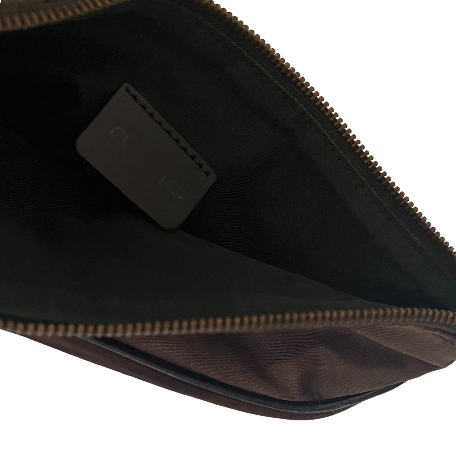 Dior Brown Gradient Nylon Mini Saddle Bag