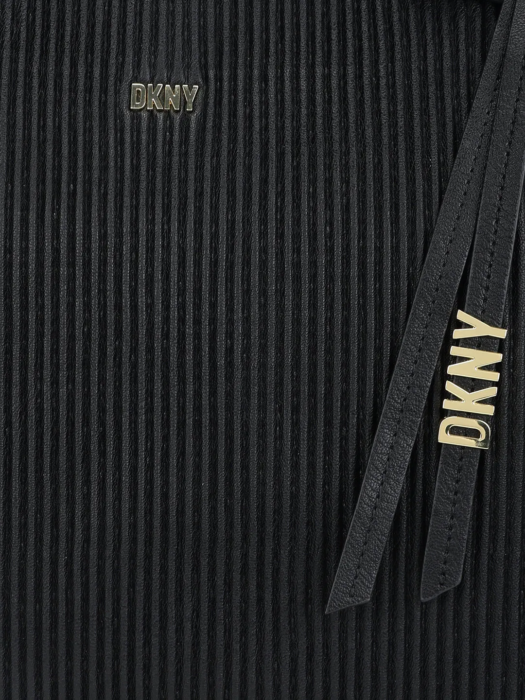 Dkny Women Black Textured Handheld Bag