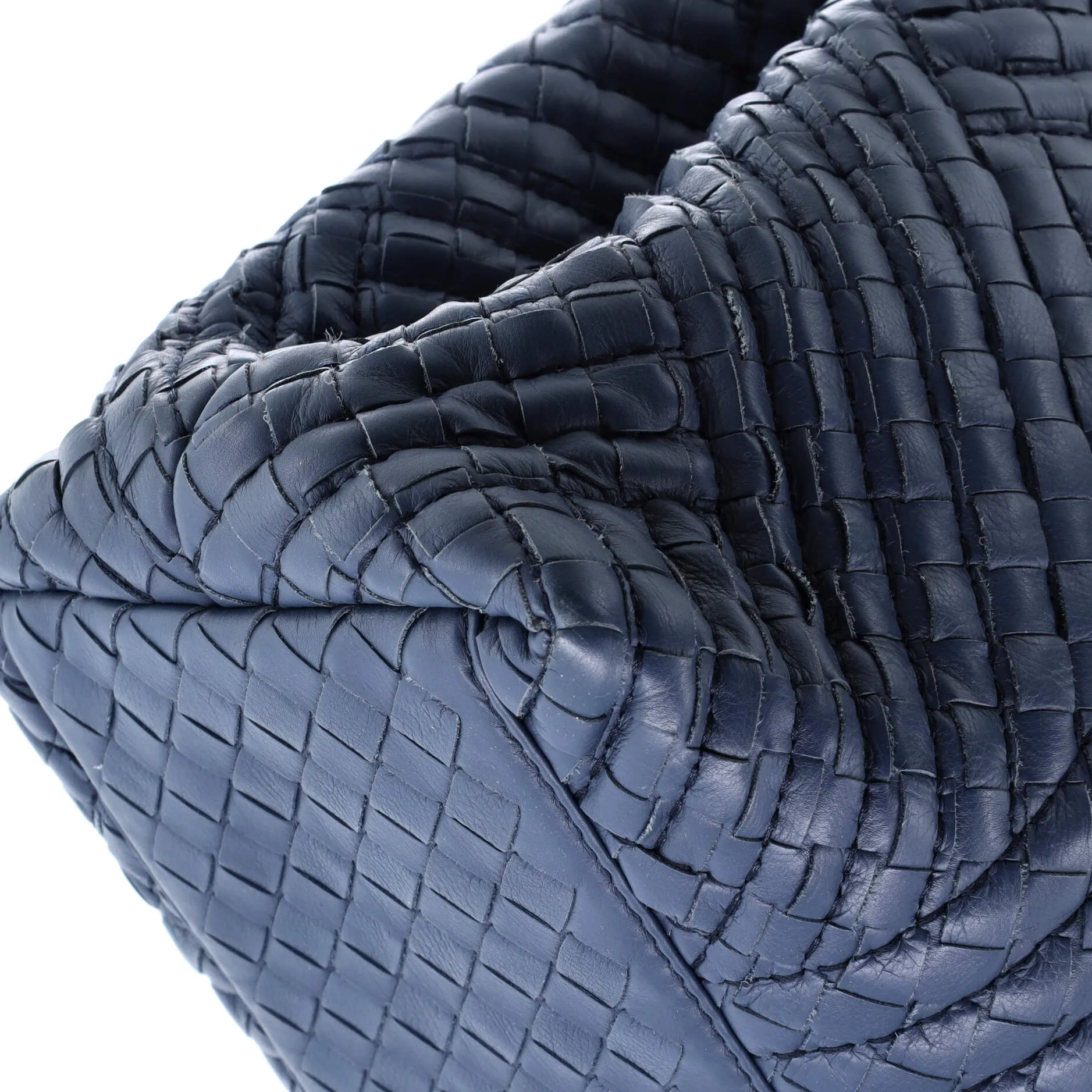 Double Chain Tote Stitched Intrecciato Calfskin Medium