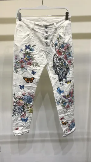 Dream Catcher Butterfly Crinkle Pants