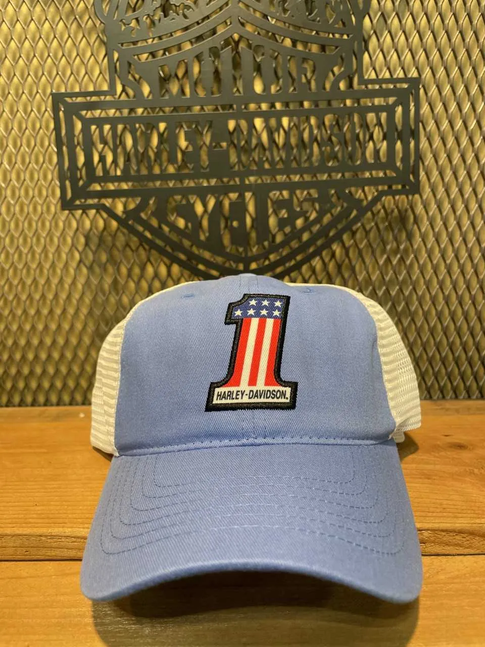 Eastside Harley-Davidson® Blue Number 1 Trucker Hat