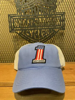 Eastside Harley-Davidson® Blue Number 1 Trucker Hat