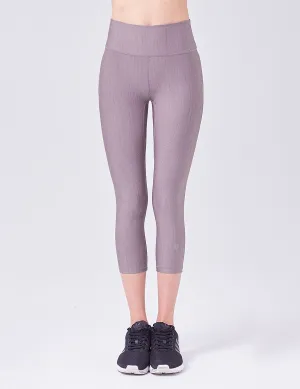 easyoga LESPIRO Glossy Slim Capris - A11 Mt.Ridge Gray