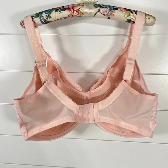 Elomi Womens Molly Nursing Bra 38M Pink Underwire Full Coverage Adjustable Strap