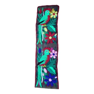 Embroidered Mexican Table Runner from Oaxaca