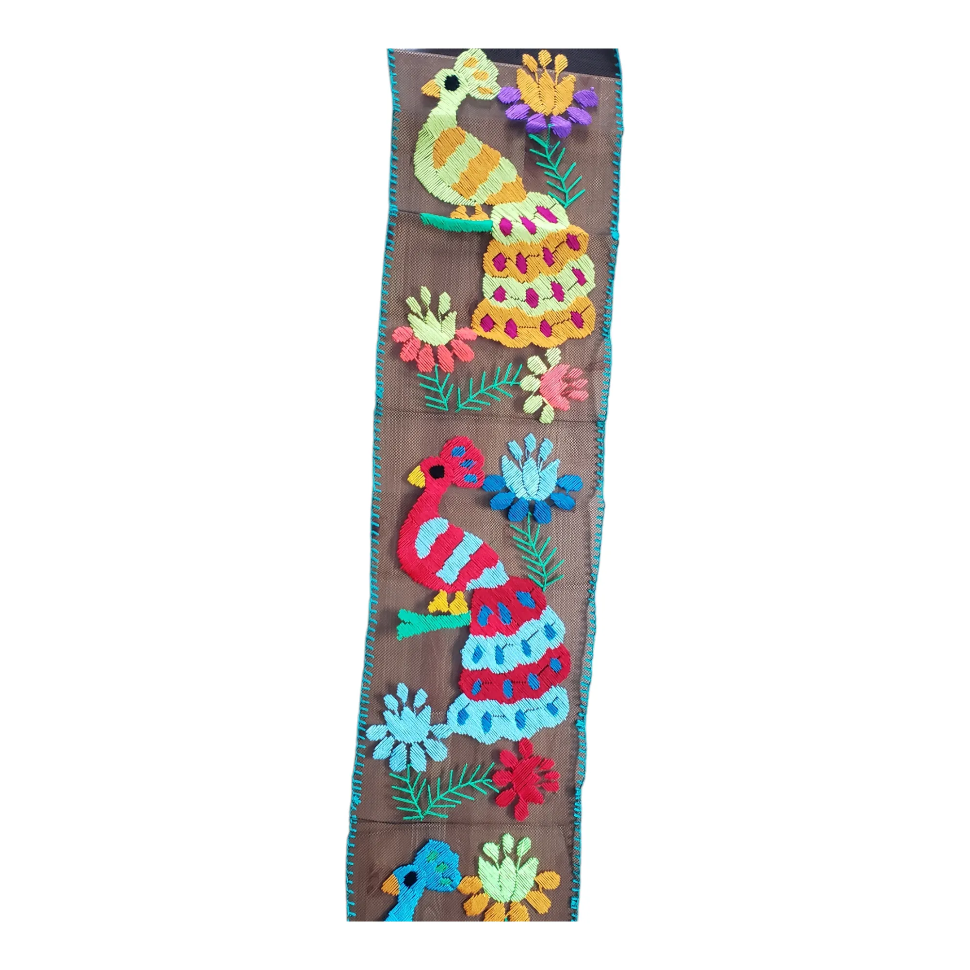 Embroidered Mexican Table Runner from Oaxaca