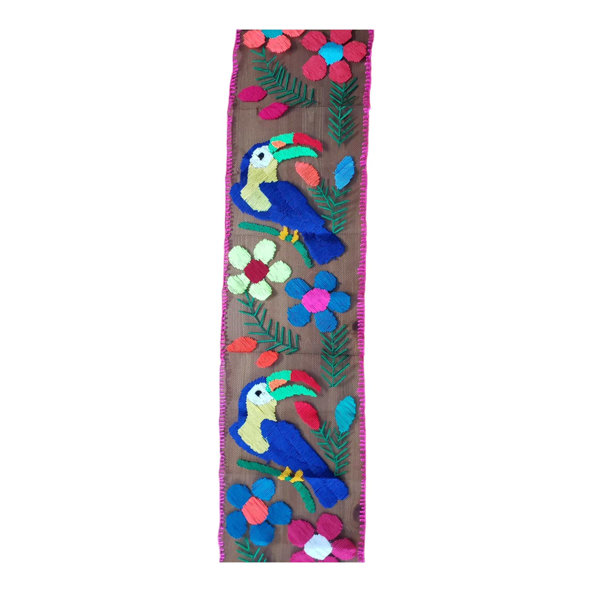 Embroidered Mexican Table Runner from Oaxaca
