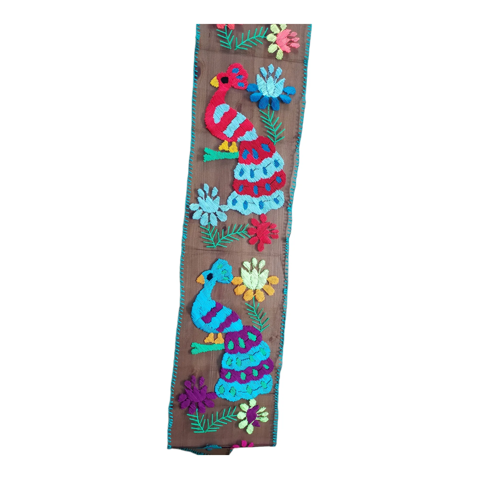 Embroidered Mexican Table Runner from Oaxaca