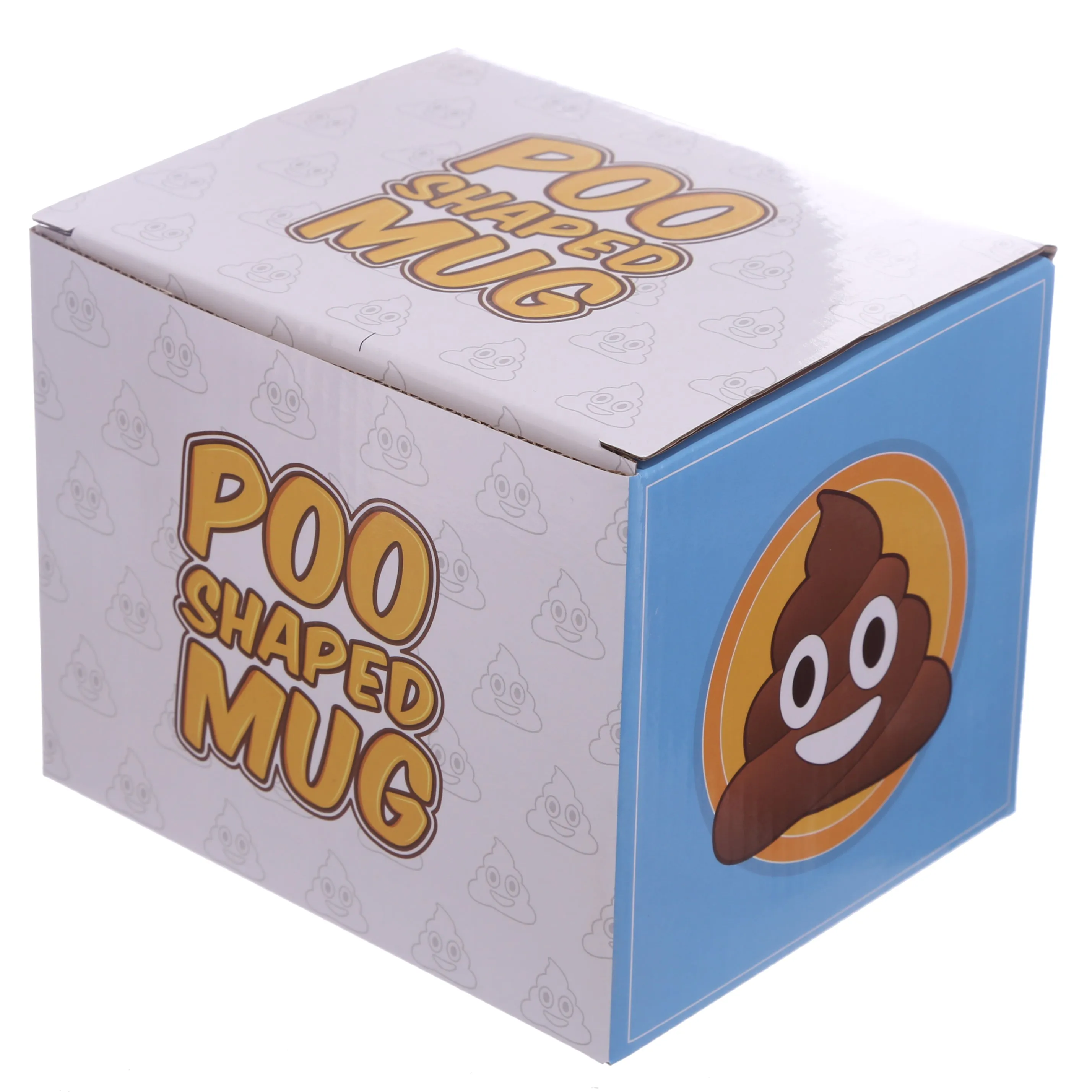 Emotive Poop Ceramic Shaped Mug with Lid