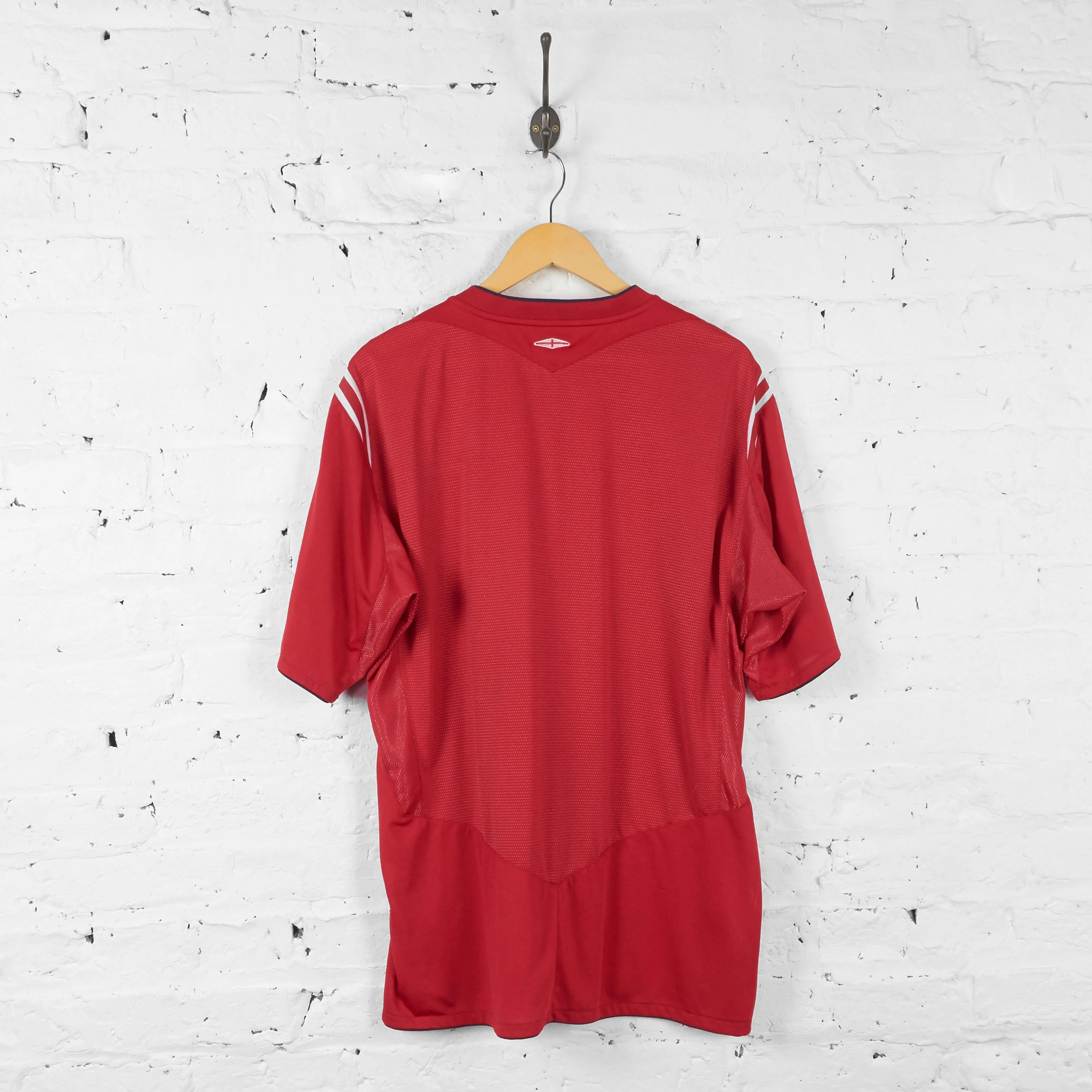 England 2006 Away Umbro Football Shirt - Red - XXL