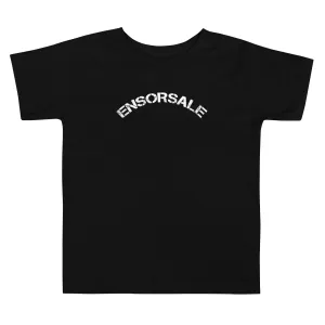 Ensorsale White Curved Logo Toddler Short Sleeve Tee