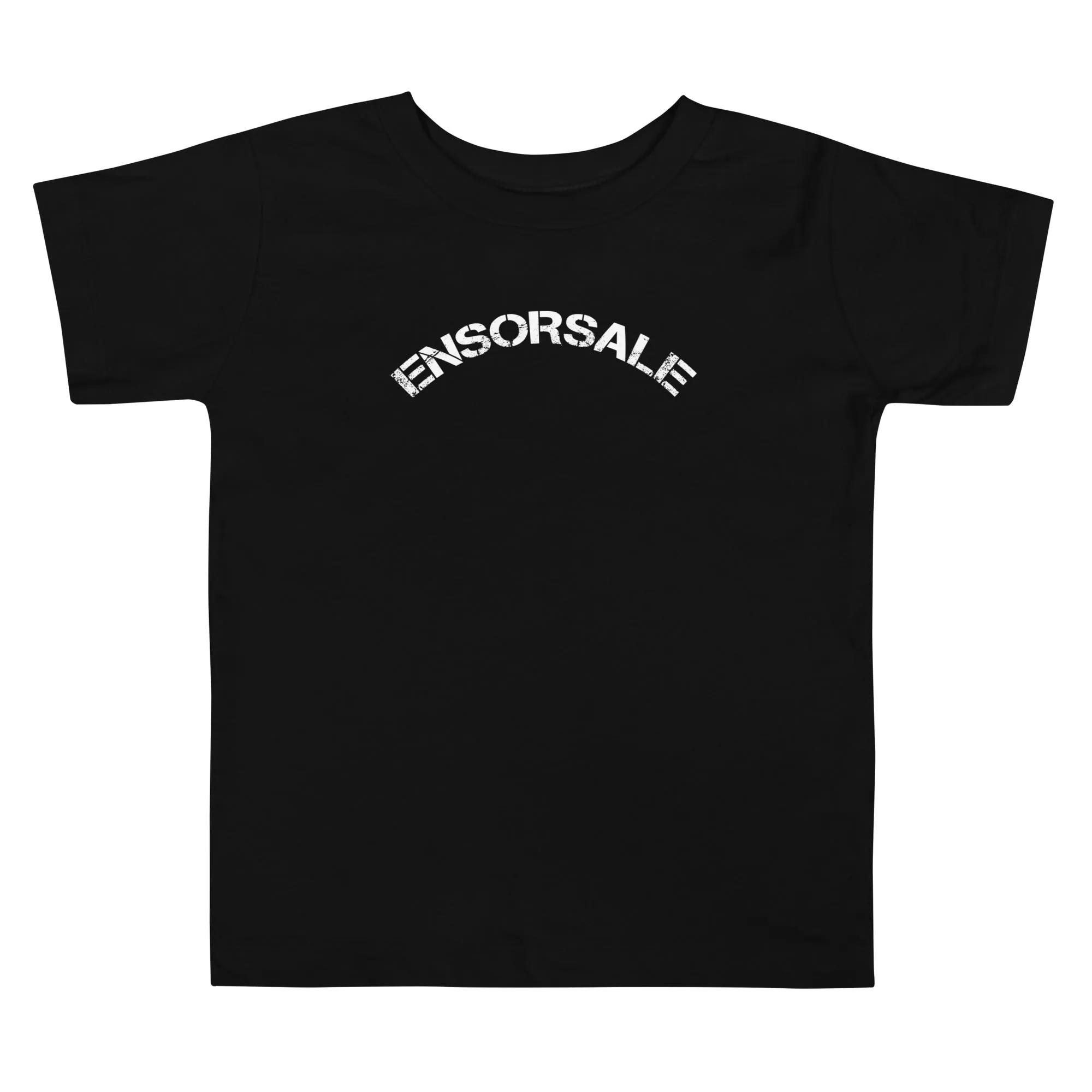 Ensorsale White Curved Logo Toddler Short Sleeve Tee