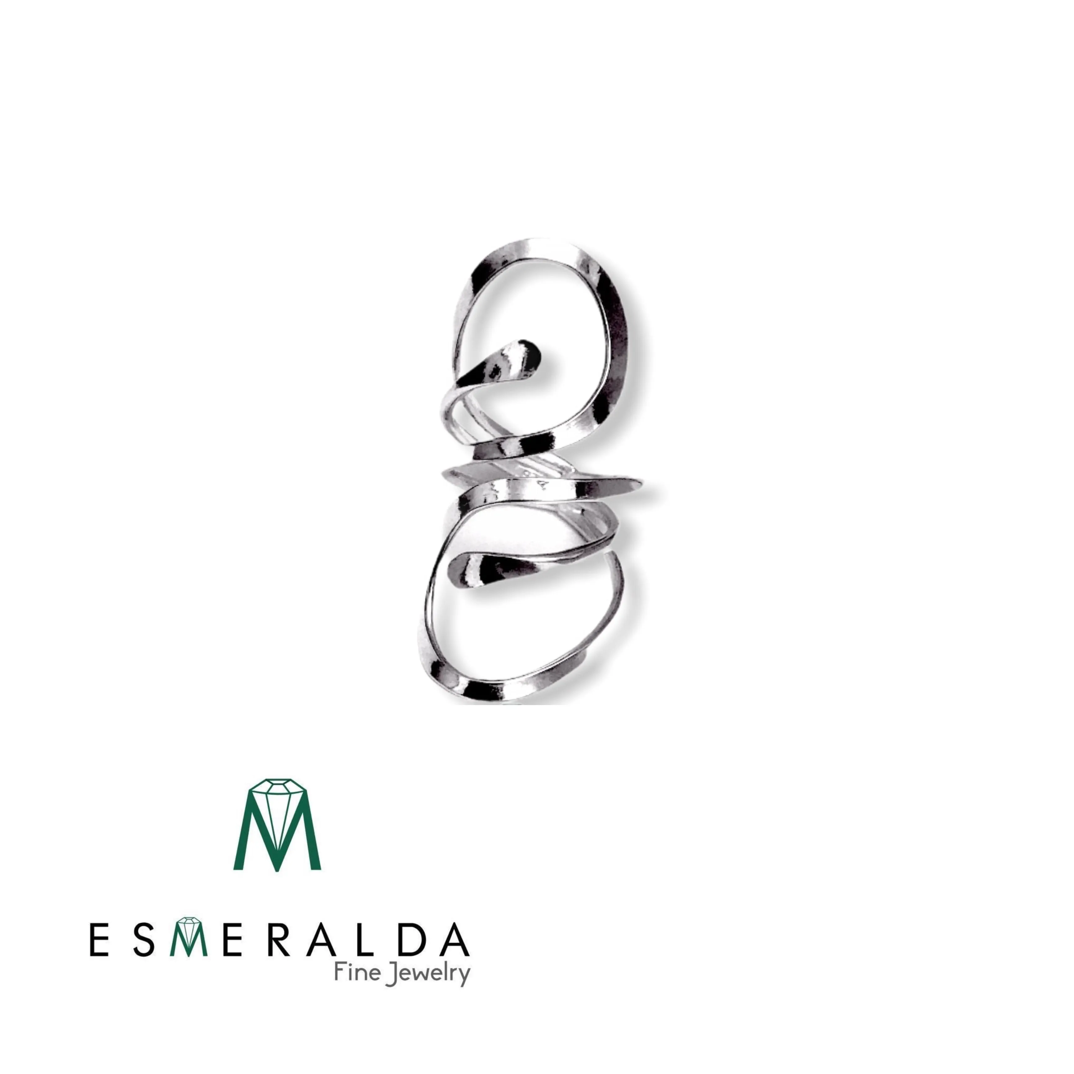 Esmeralda’s Curved Silver Ring