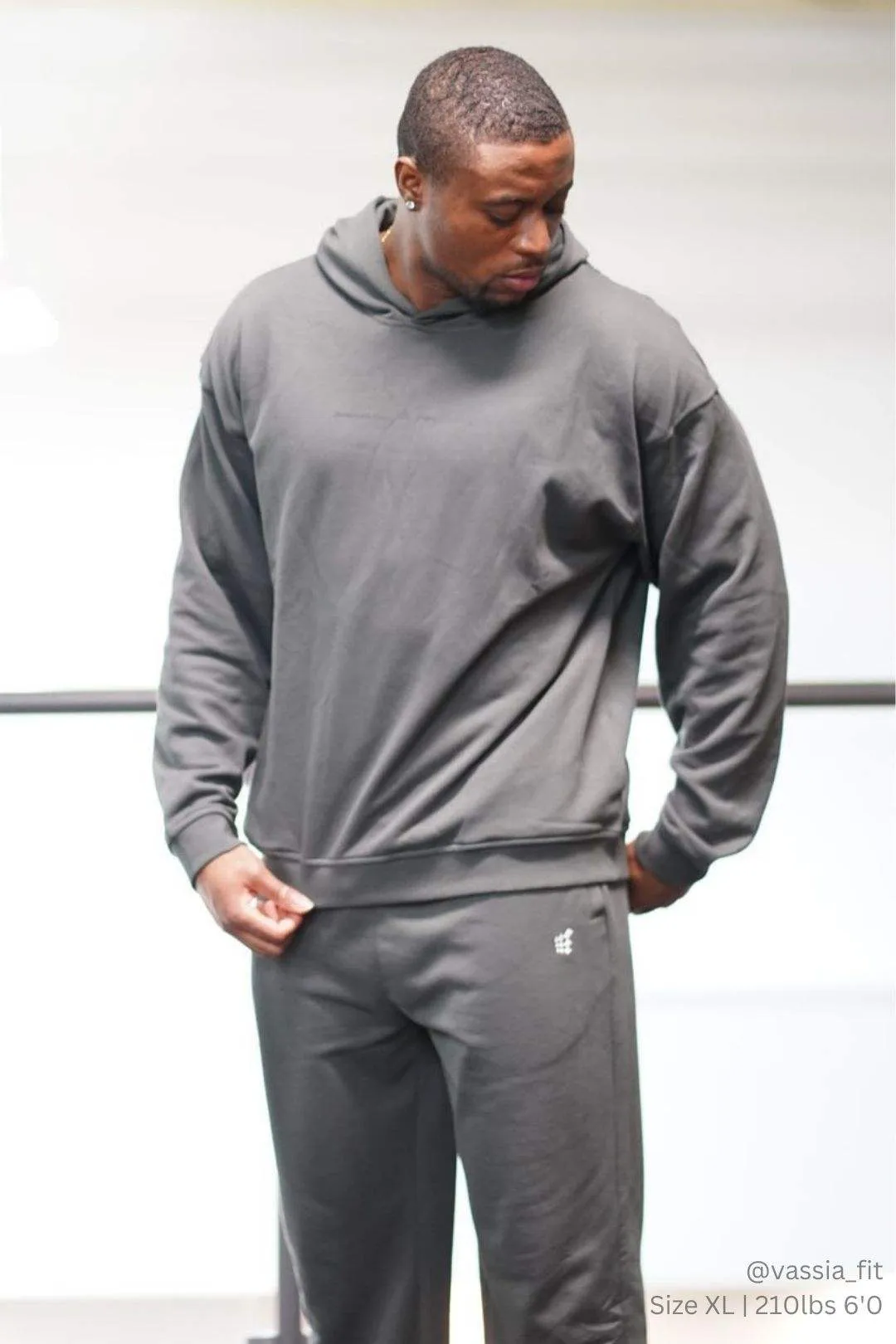 Essentials Relaxed Hoodie - Dark Gray