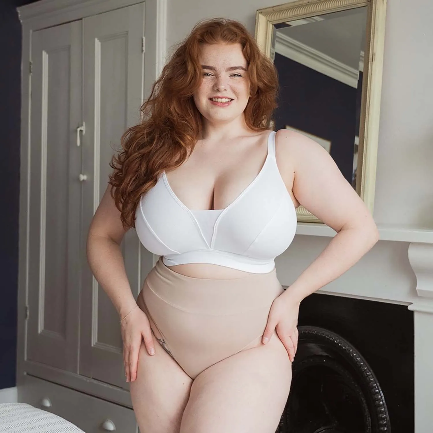 Everyday Ribbed Bra - White