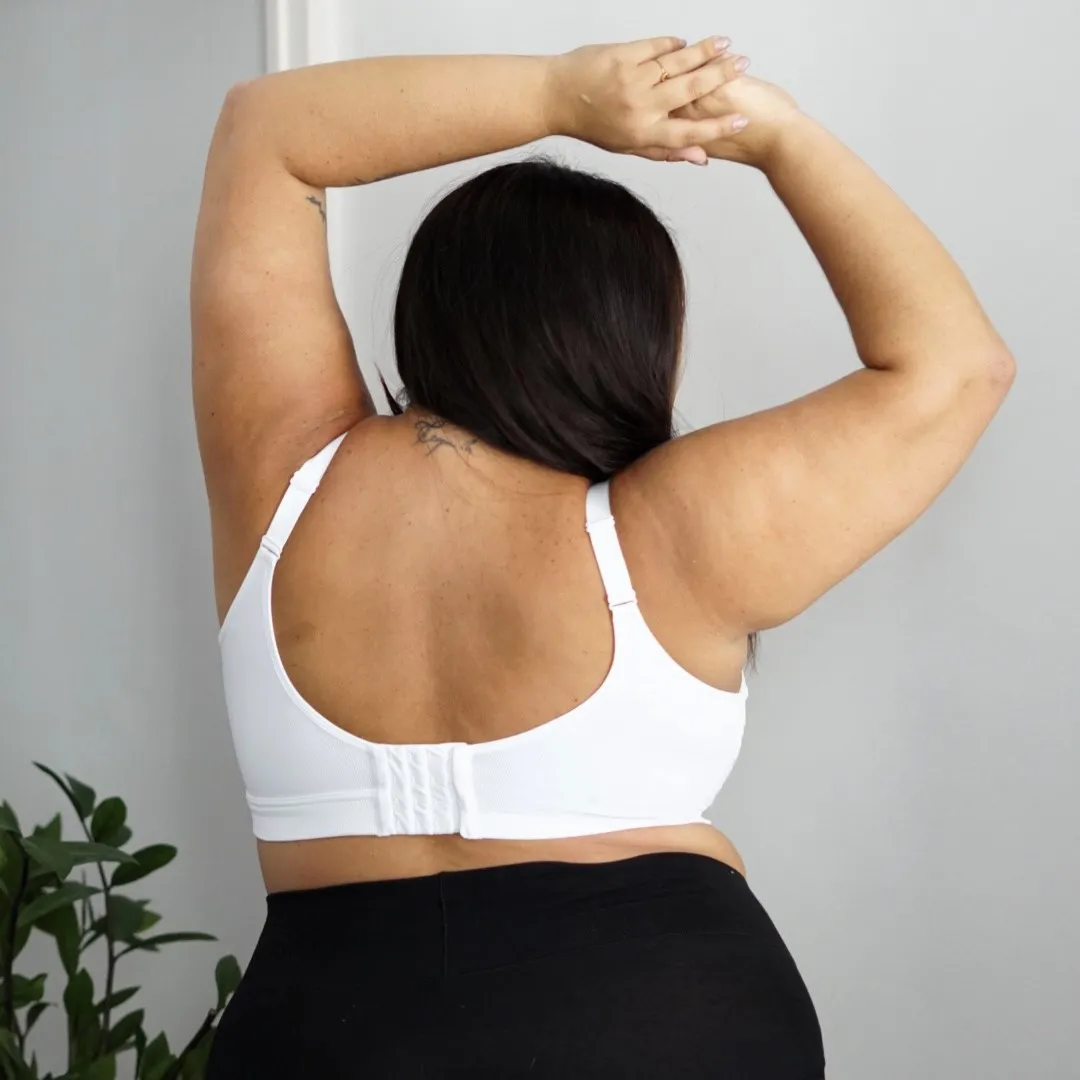 Everyday Ribbed Bra - White