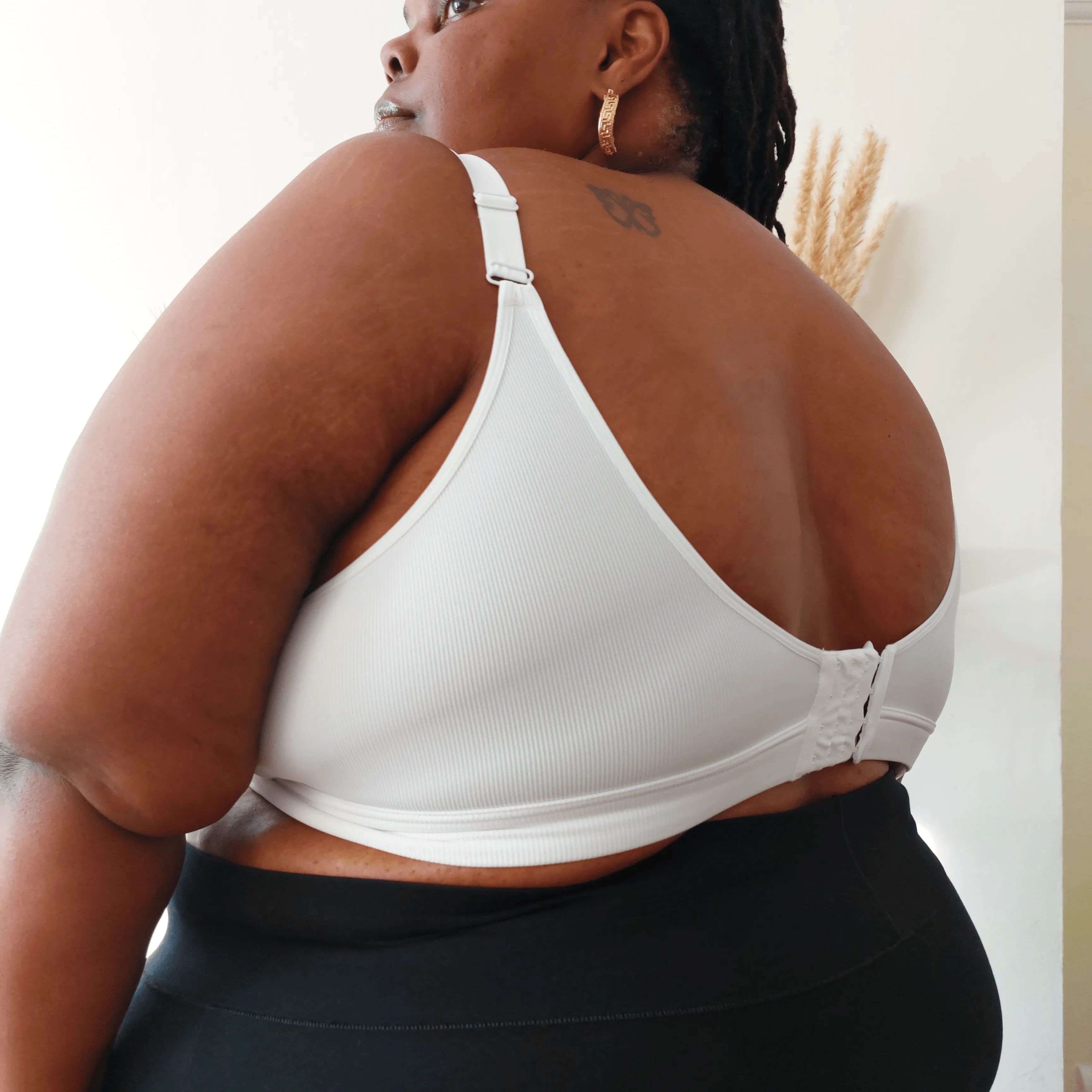 Everyday Ribbed Bra - White