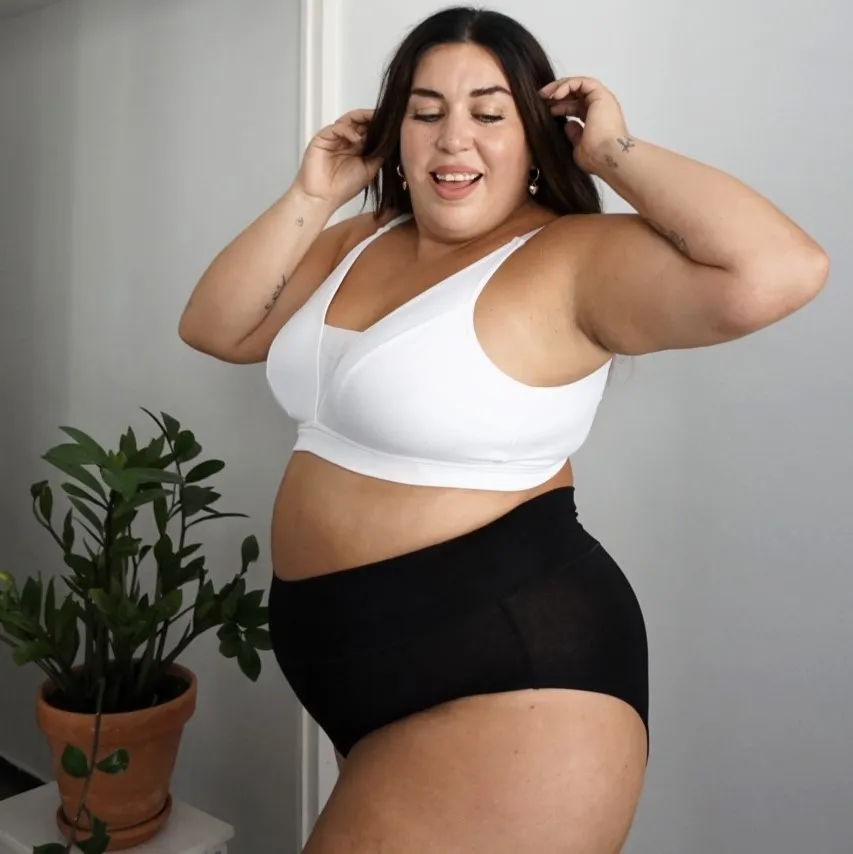 Everyday Ribbed Bra - White