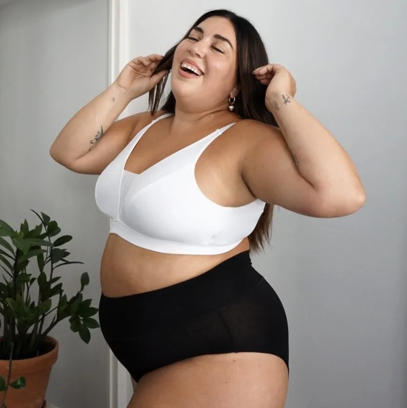 Everyday Ribbed Bra - White