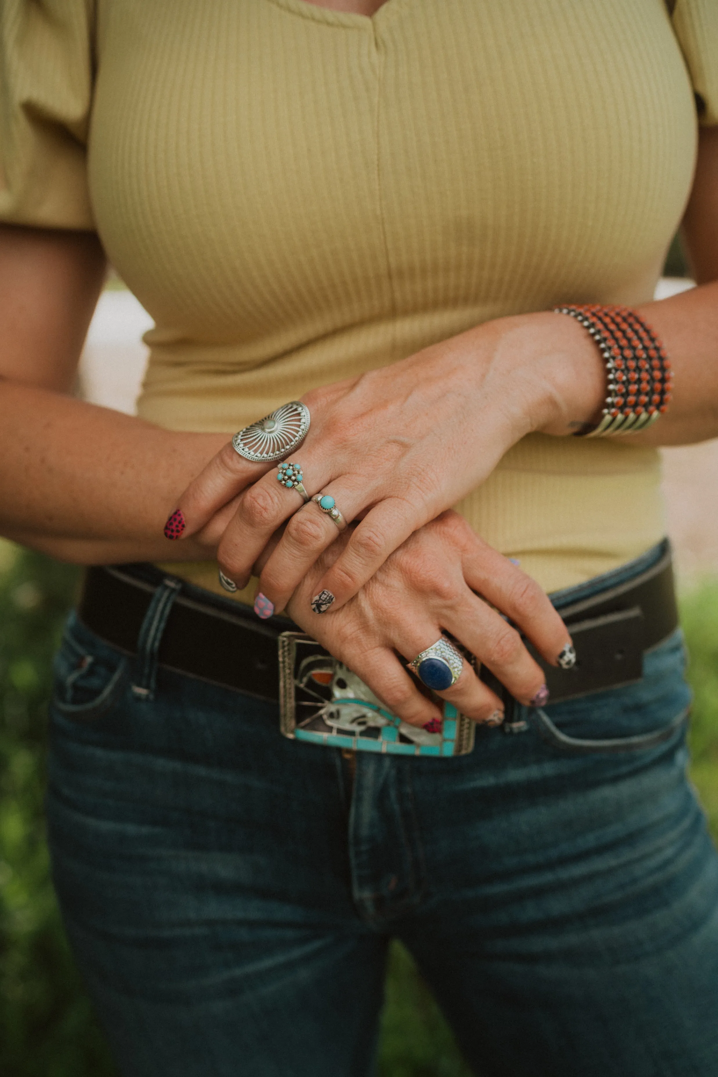 Evie Ring | Rainbow Moonstone - FINAL SALE