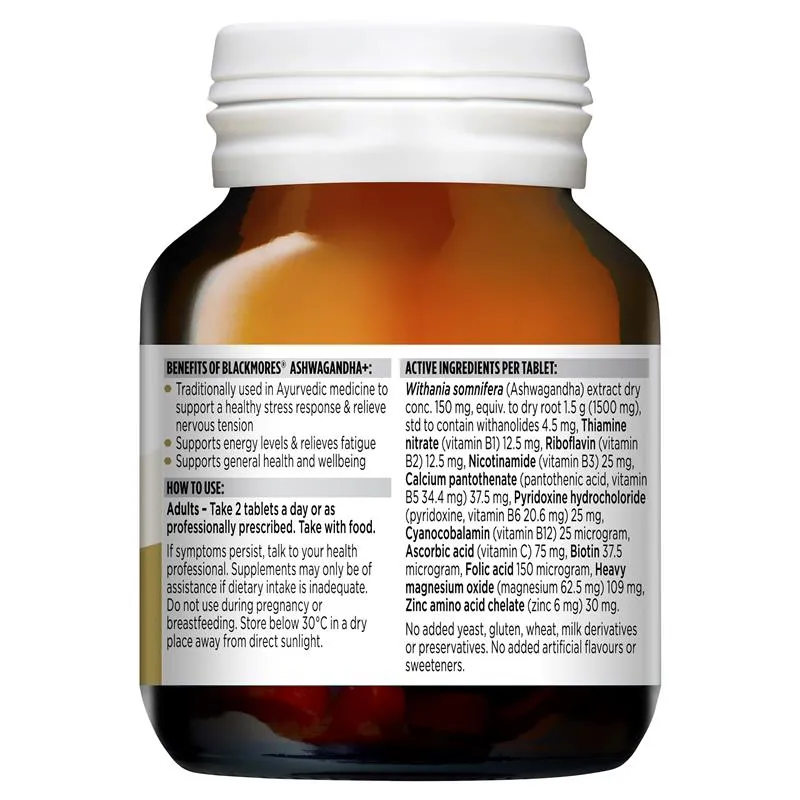 [Expiry: 10/2025] Blackmores Ashwagandha  60 Tablets