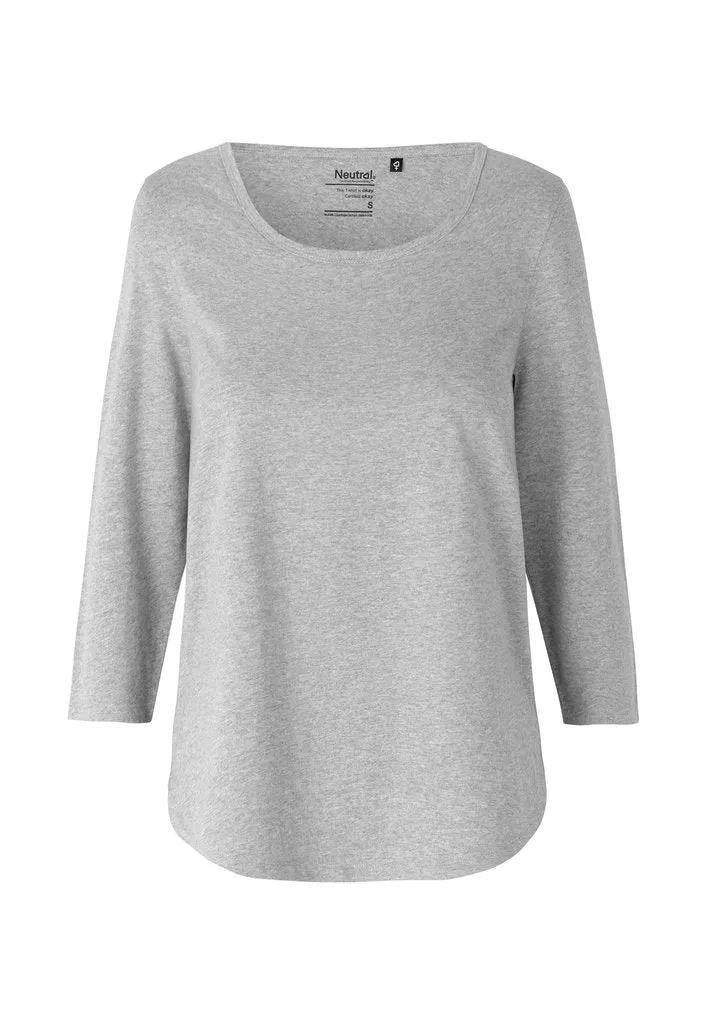 Fairtrade Organic Loose 3/4 Sleeve T-shirt