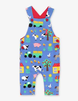 Farm Print Dungarees