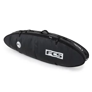 FCS - 6'7" Travel 3 All Purpose Board Cover - Black/Grey