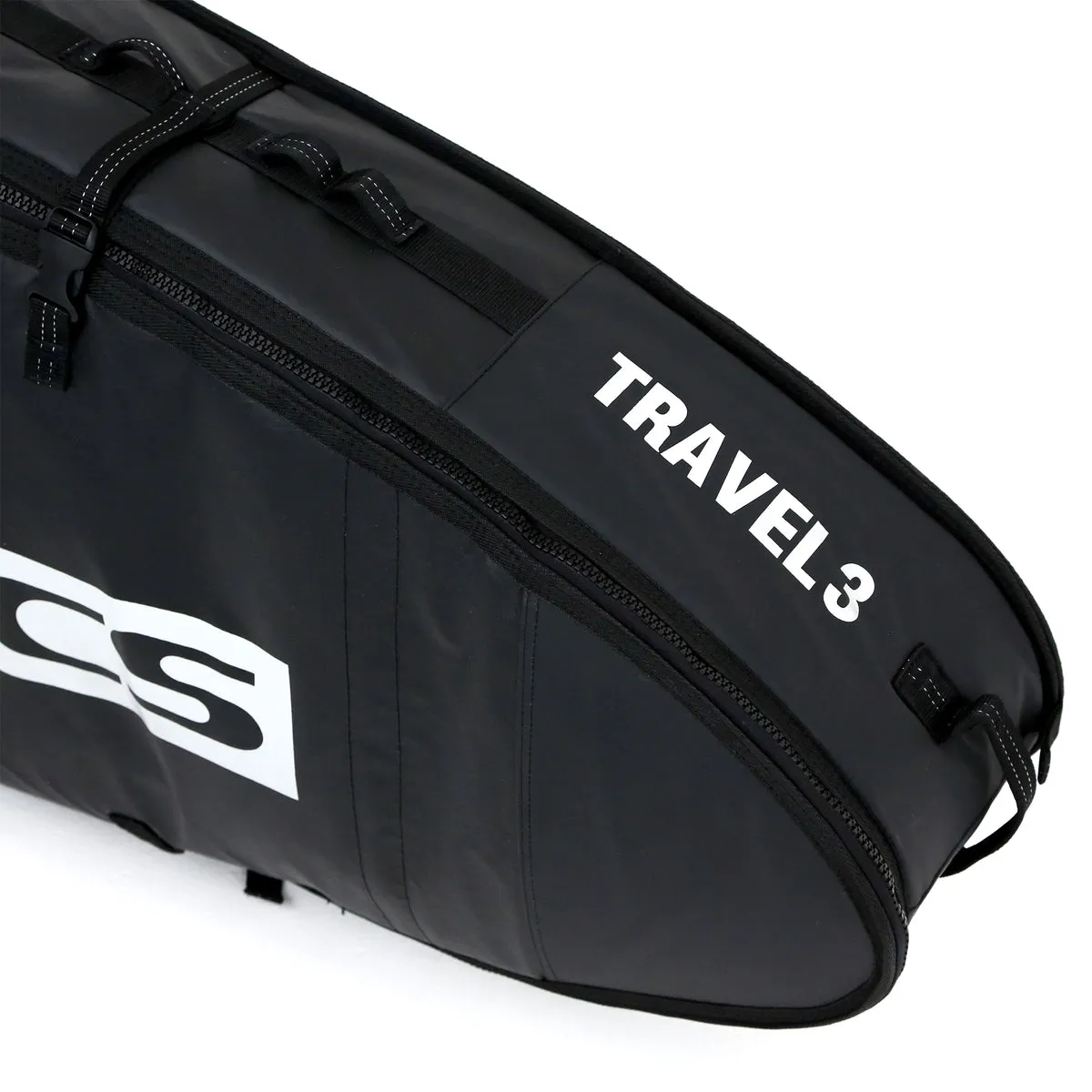 FCS - 6'7" Travel 3 All Purpose Board Cover - Black/Grey